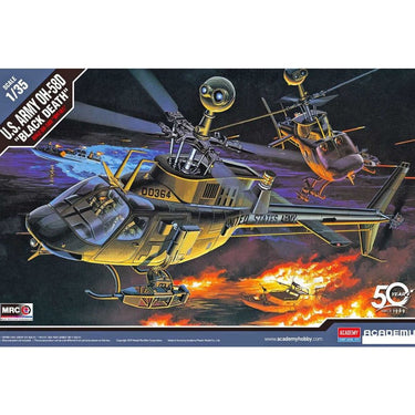 Academy 12131 1/35 OH-58D Kiowa Black Death Plastic Model Kit